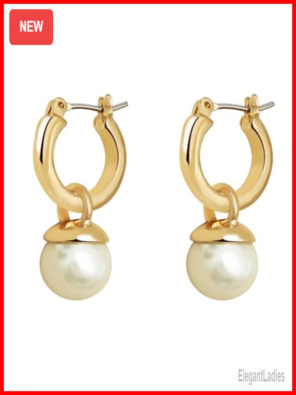 14k Gold Plated Chunky Hoop Earrings Hypoallergenic Hinged Small Huggie